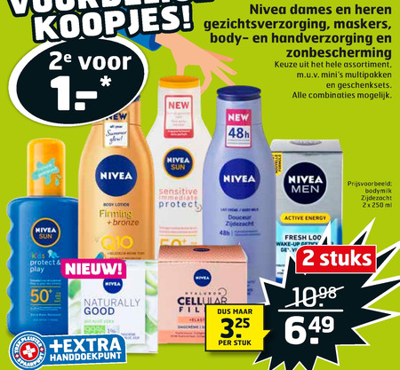 Nivea   heren gezichtsverzorging, gezichtsreiniging folder aanbieding bij  Trekpleister - details