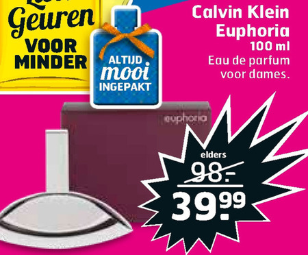 Calvin Klein   eau de parfum folder aanbieding bij  Trekpleister - details