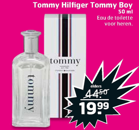 Tommy Hilfiger   eau de toilette folder aanbieding bij  Trekpleister - details