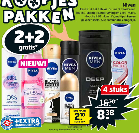 Nivea   haargel, shampoo folder aanbieding bij  Trekpleister - details