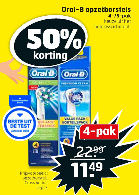 Braun Oral-B   opzetborstel folder aanbieding bij  Trekpleister - details