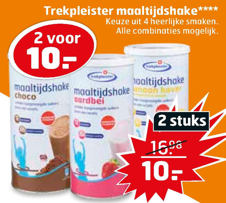 Trekpleister Huismerk   afslankmaaltijd folder aanbieding bij  Trekpleister - details