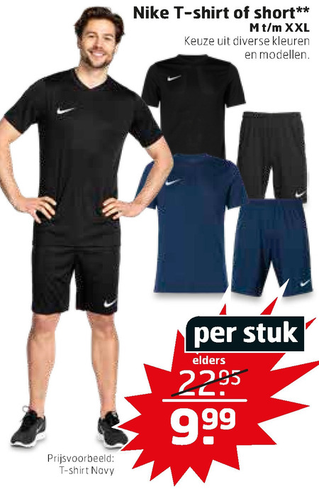 Nike   heren t-shirt folder aanbieding bij  Trekpleister - details