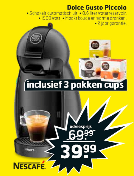 Krups   dolce gusto apparaat folder aanbieding bij  Trekpleister - details