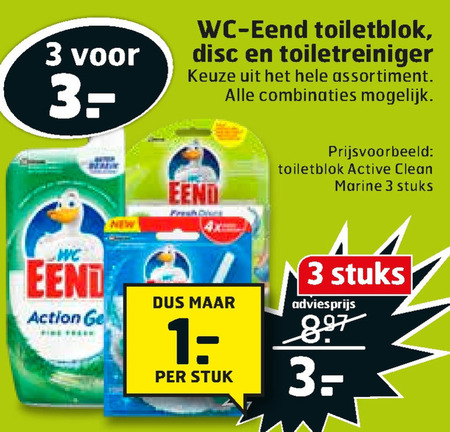 WC Eend   toiletreiniger, toiletblok folder aanbieding bij  Trekpleister - details