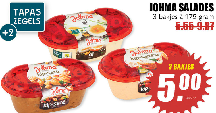 Johma   salade folder aanbieding bij  MCD Supermarkt Basis - details