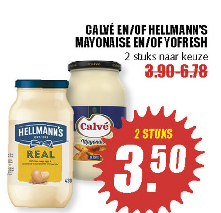 Hellmans   mayonaise folder aanbieding bij  MCD Supermarkt Basis - details