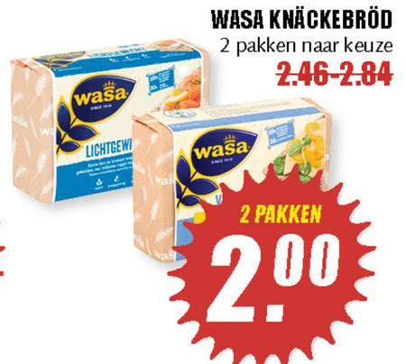 Wasa   knackebrod folder aanbieding bij  MCD Supermarkt Basis - details