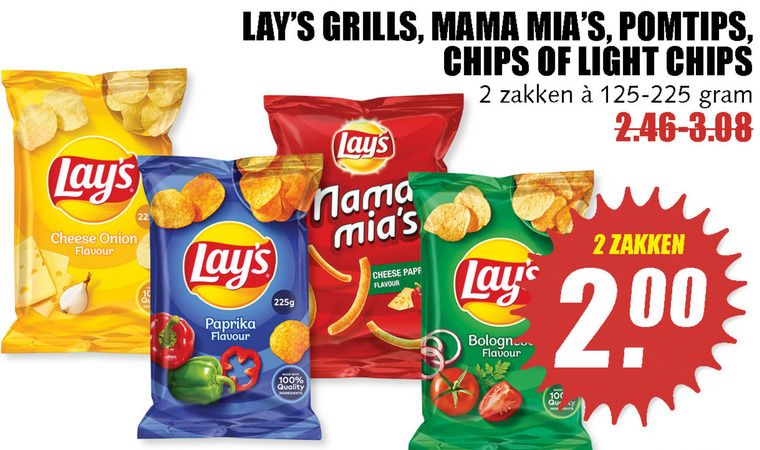 Lays   chips, zoutje folder aanbieding bij  MCD Supermarkt Basis - details