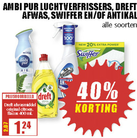 Ambi Pur   luchtverfrisser, kalkaanslagreiniger folder aanbieding bij  MCD Supermarkt Basis - details