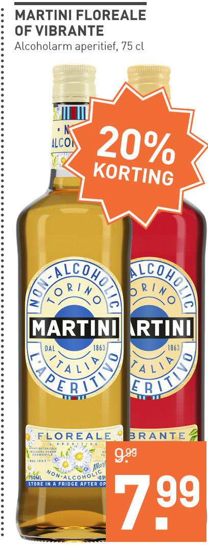 Martini   aperitief folder aanbieding bij  Gall & Gall - details