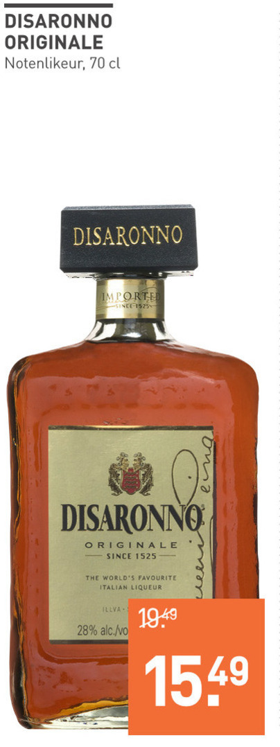 Disaronno   amaretto folder aanbieding bij  Gall & Gall - details