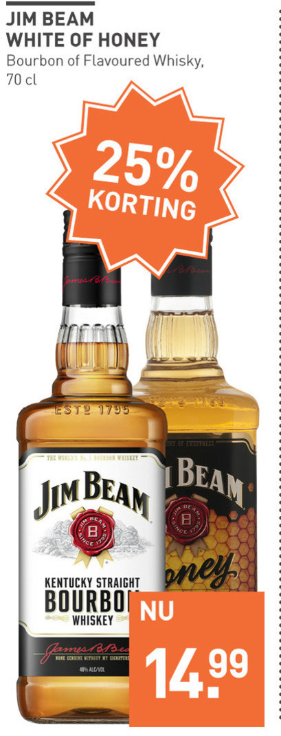 Jim Beam   bourbon folder aanbieding bij  Gall & Gall - details