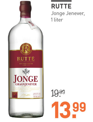 Rutte   jenever folder aanbieding bij  Gall & Gall - details