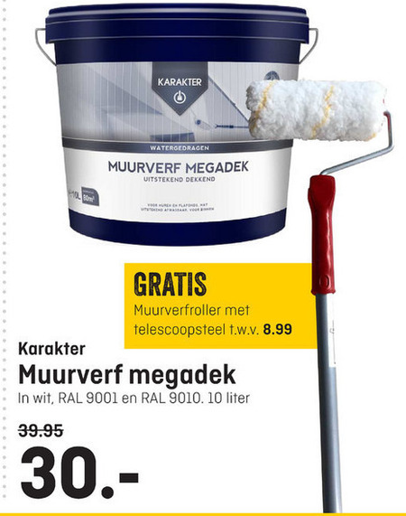 Karakter   muurverf folder aanbieding bij  Hubo - details