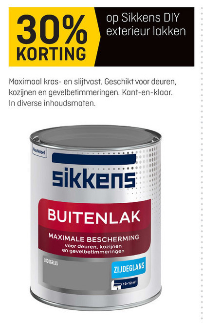 Sikkens   buitenlak folder aanbieding bij  Hubo - details