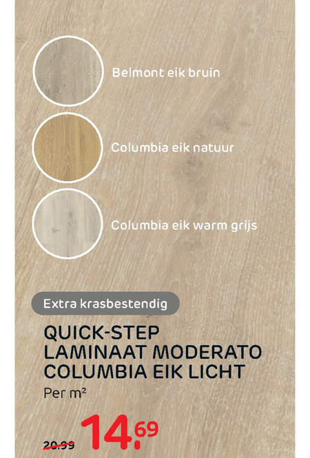 Quick-Step   laminaat folder aanbieding bij  Praxis - details