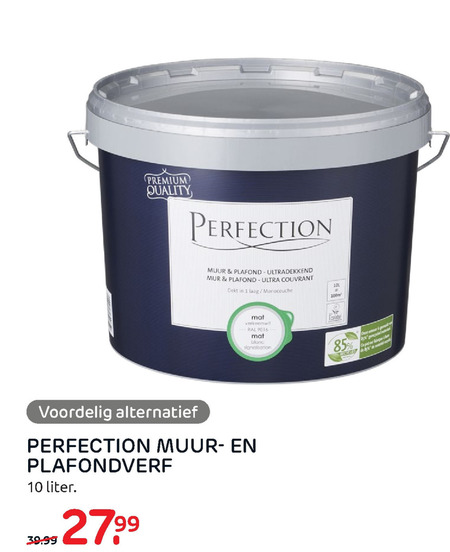 Perfection   muurverf, plafondverf folder aanbieding bij  Praxis - details