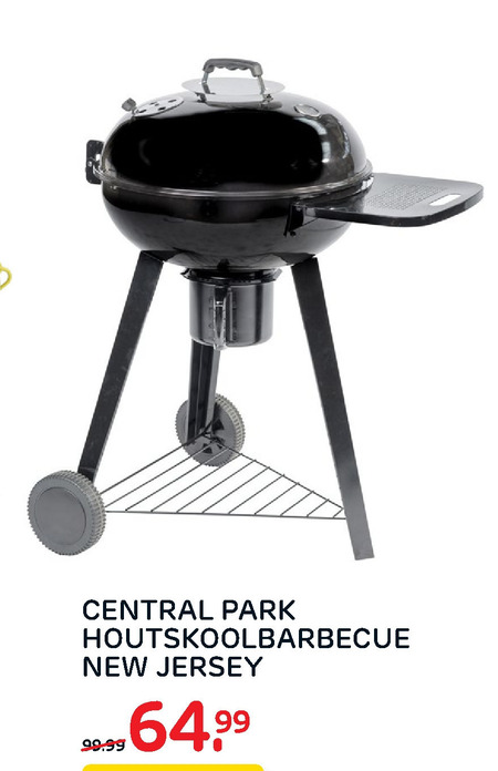 Central Park   houtskool barbecue folder aanbieding bij  Praxis - details