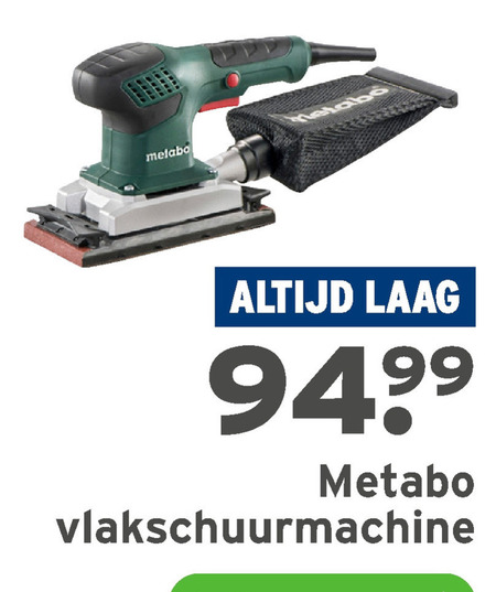 Metabo   schuurmachine folder aanbieding bij  Gamma - details