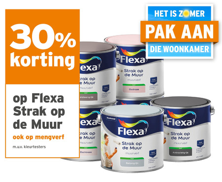 Flexa   mengverf, muurverf folder aanbieding bij  Gamma - details