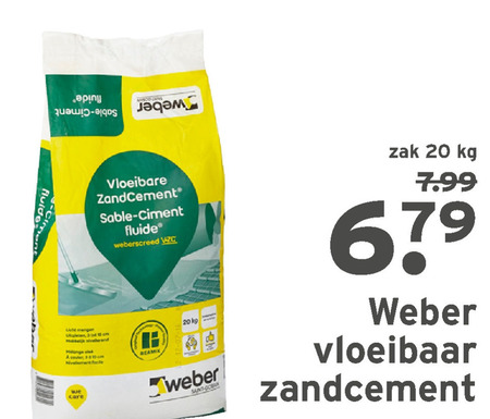 Weber Saint-Gobain   zandcement folder aanbieding bij  Gamma - details