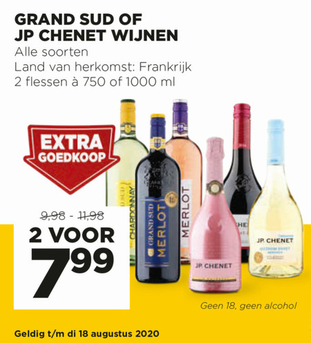 Grand Sud   rode wijn, witte wijn folder aanbieding bij  Jumbo - details