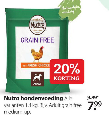 Nutro Choice   hondenvoer folder aanbieding bij  Pets Place - details