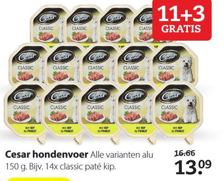 Cesar   hondenvoer folder aanbieding bij  Pets Place - details