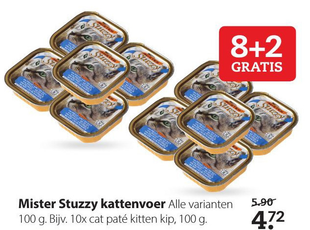 Mister Stuzzy   kattenvoer folder aanbieding bij  Pets Place - details