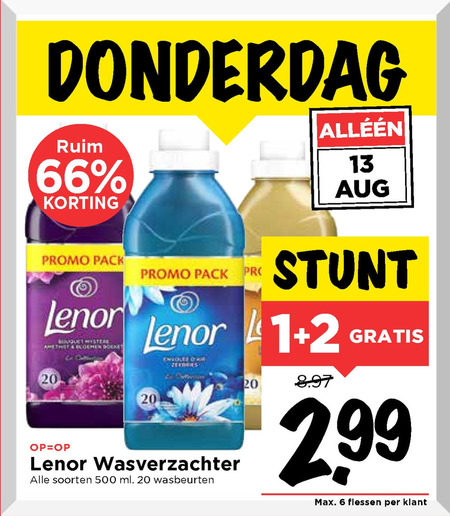 Lenor   wasverzachter folder aanbieding bij  Vomar - details