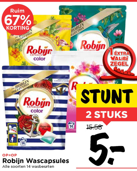 Robijn   wasmiddel folder aanbieding bij  Vomar - details