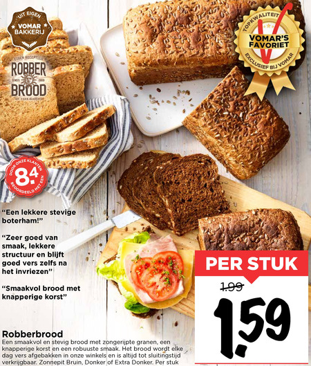 Robber   brood folder aanbieding bij  Vomar - details