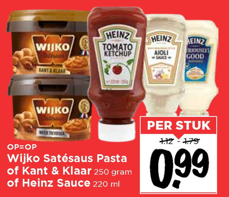 Wijko   tomatenketchup, satesaus folder aanbieding bij  Vomar - details