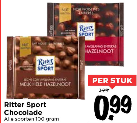 Ritter Sport   chocolade folder aanbieding bij  Vomar - details