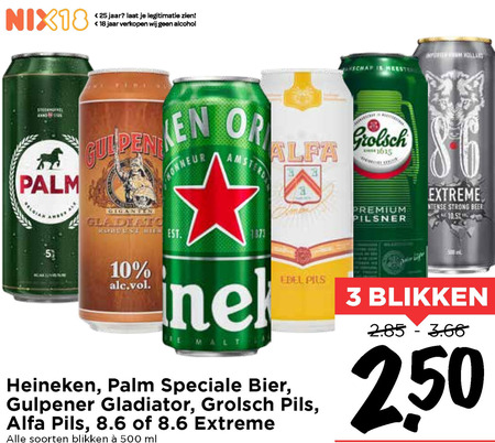 Gulpener Gladiator   speciaalbier, blikje bier folder aanbieding bij  Vomar - details