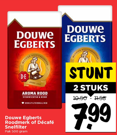 Douwe Egberts   koffie folder aanbieding bij  Vomar - details