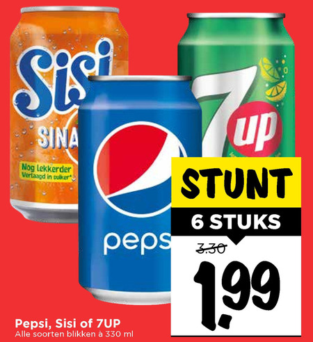 7-Up   cola, frisdrank folder aanbieding bij  Vomar - details