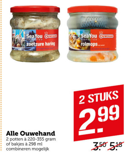 Ouwehand   rolmops, haring folder aanbieding bij  Coop - details