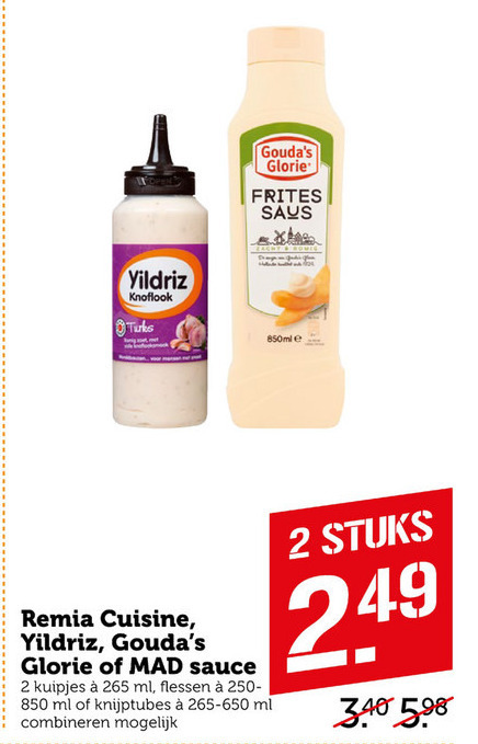 Goudas Glorie   mayonaise, fritessaus folder aanbieding bij  Coop - details