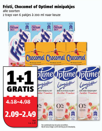 Chocomel   drinkyoghurt, chocolademelk folder aanbieding bij  Poiesz - details