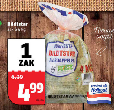 Bildstar   aardappelen folder aanbieding bij  Poiesz - details