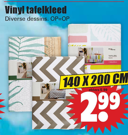 tafelzeil aanbieding Dirk - details