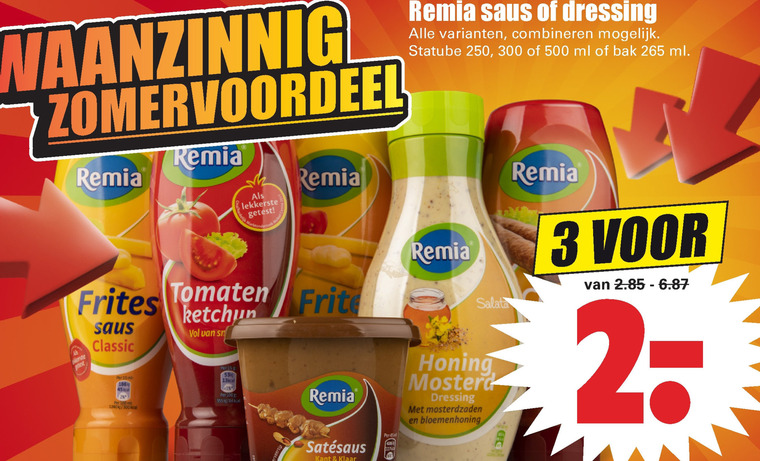 Remia   curryketchup, dressing folder aanbieding bij  Dirk - details