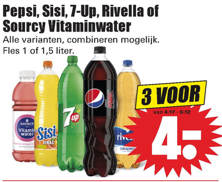 Pepsi   frisdrank, fruitdrank folder aanbieding bij  Dirk - details