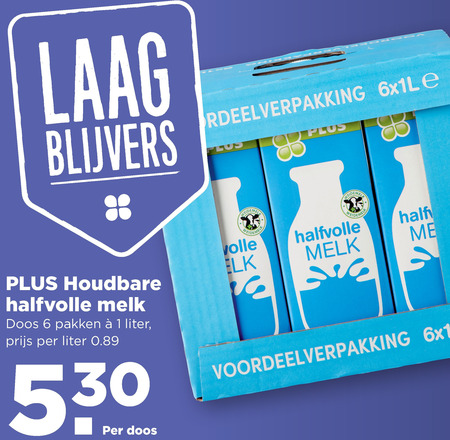 Plus Huismerk   melk folder aanbieding bij  Plus - details