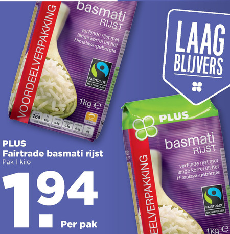 Plus Huismerk   rijst folder aanbieding bij  Plus - details