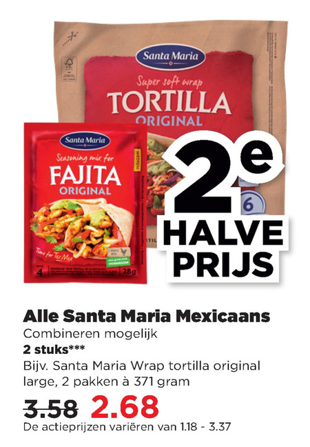 Santa Maria   dipsaus, maaltijdmix folder aanbieding bij  Plus - details