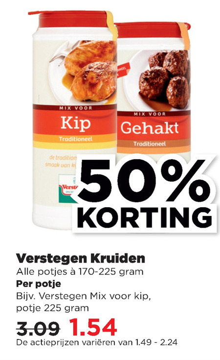 Verstegen   kruiden folder aanbieding bij  Plus - details