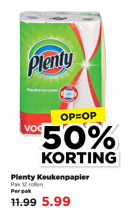 Plenty   keukenpapier folder aanbieding bij  Plus - details